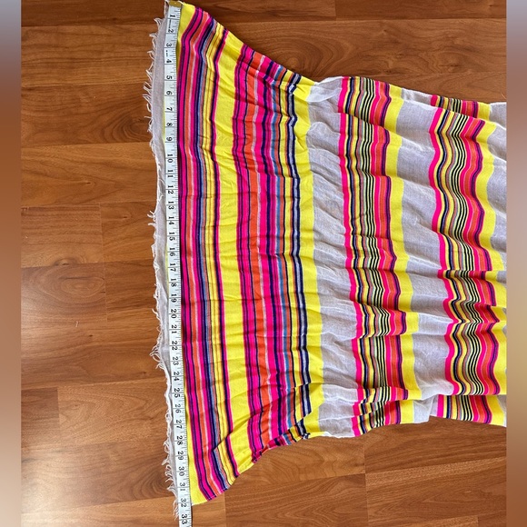 Sunrise Serape Striped Boho Scarf - Picture 7 of 8